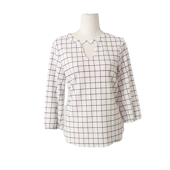 Moa Moa Tops - Moa Moa Black White Blouse Top Size Large